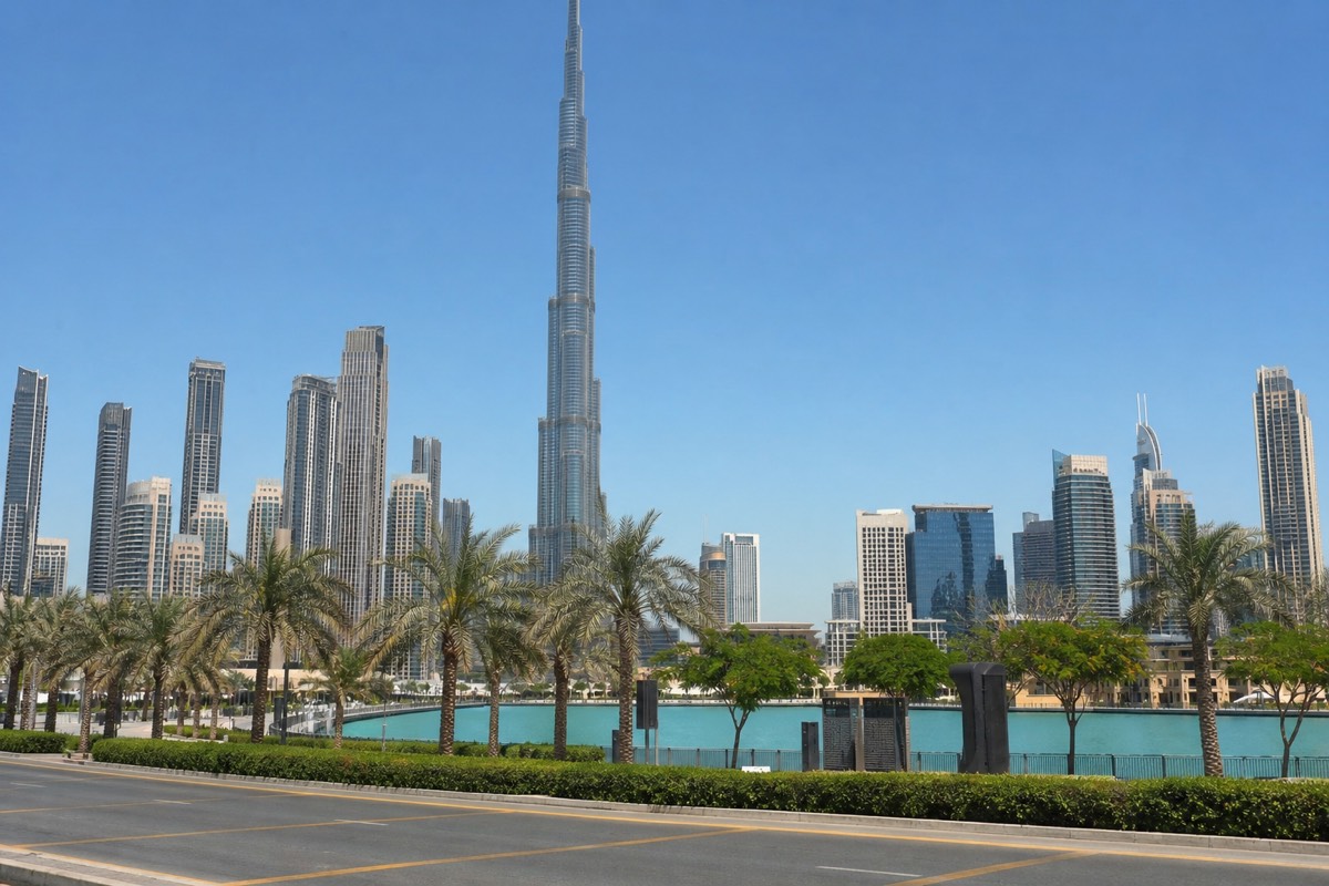 Downtown Dubai, a short hop from the Museum of the Future