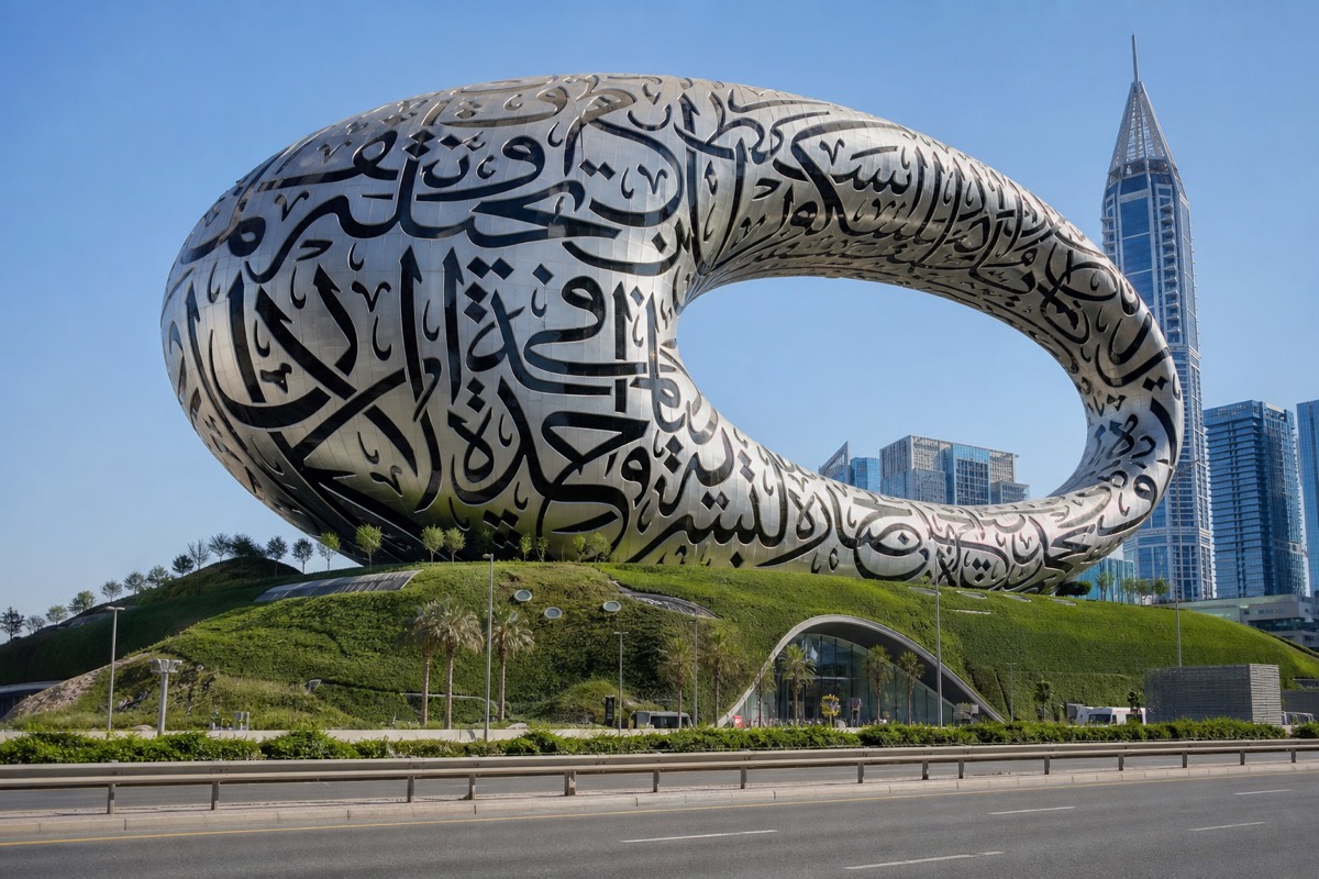 The torus-shaped Museum of the Future on Sheikh Zayed Road